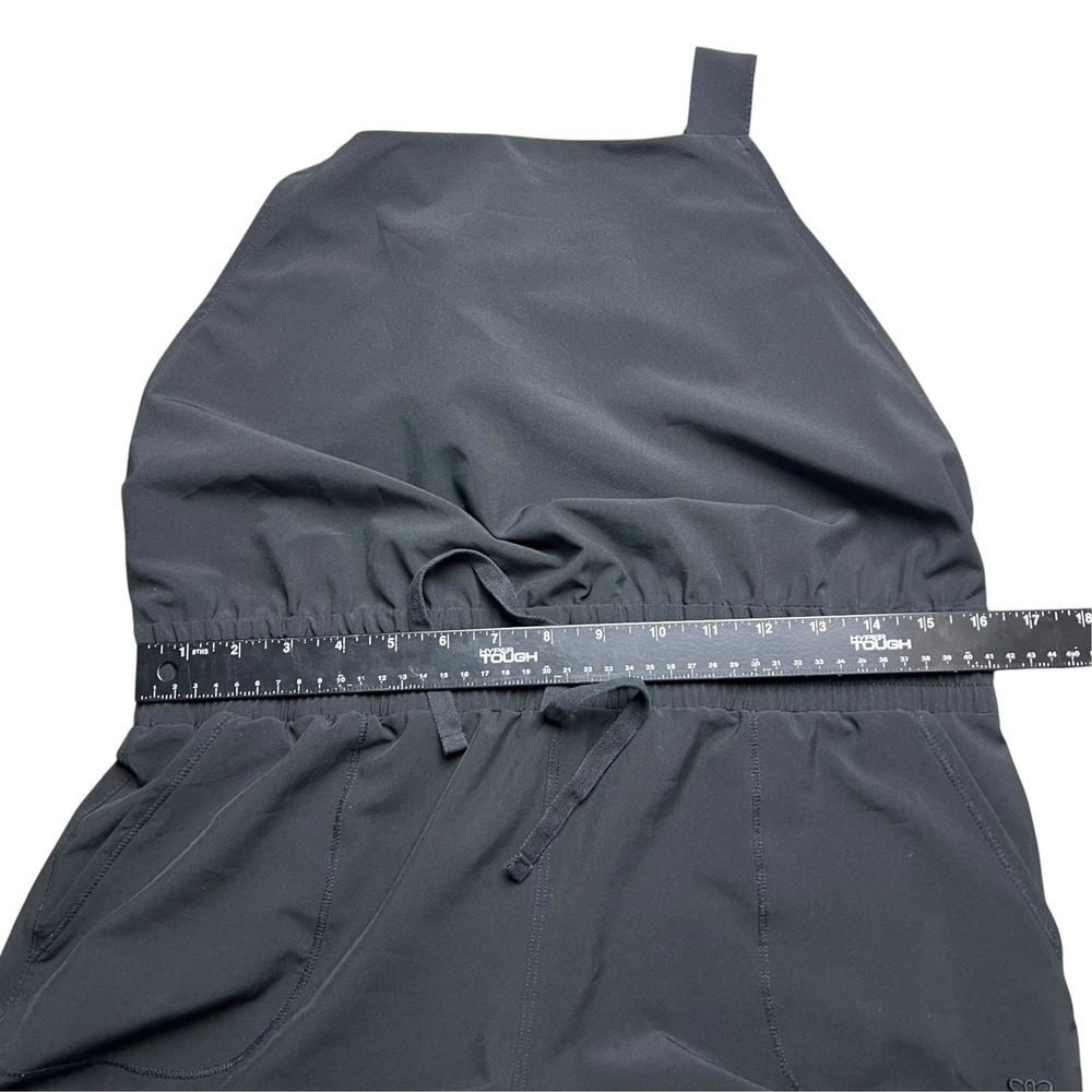 Albion Fit Jetsetter Jumper Black Jumpsuit Square Neck Ankle Zip Womens Medium - Picture 9 of 13